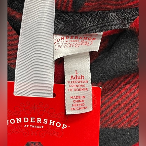 WONDERSHOP Adult Robe Buffalo Plaid Target Size LARGE NEW - Picture 5 of 6